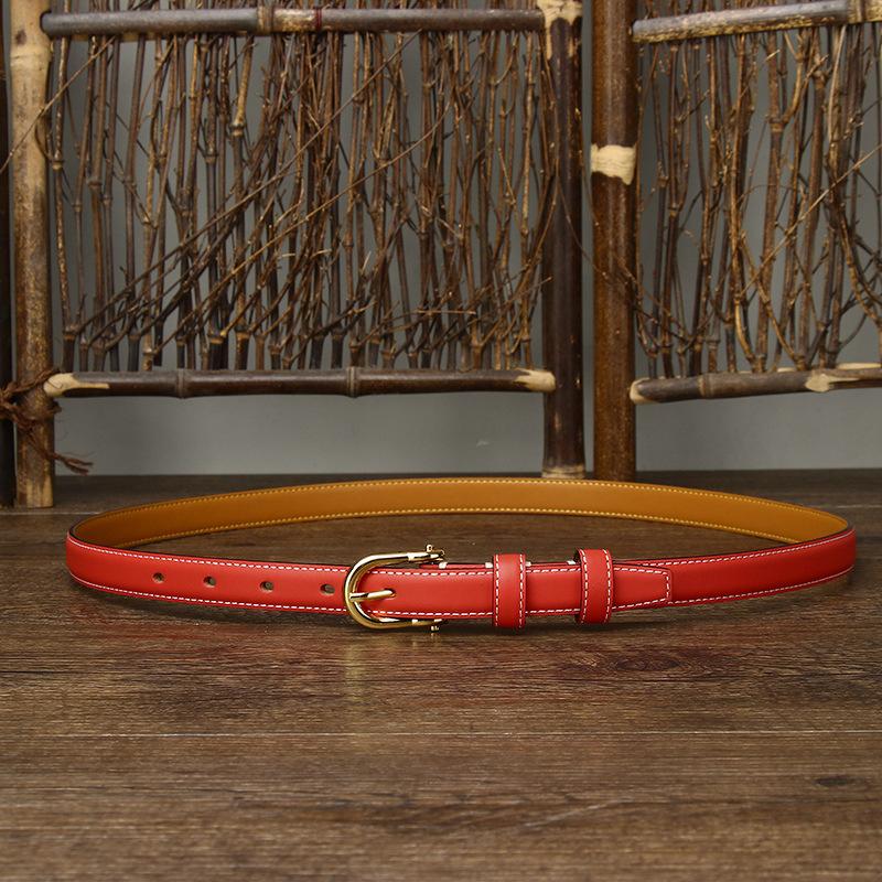 Women's Korean-Style Leather Belt Simple Fashion Trend New Pure Cowhide All-Match Casual Jeans Belt