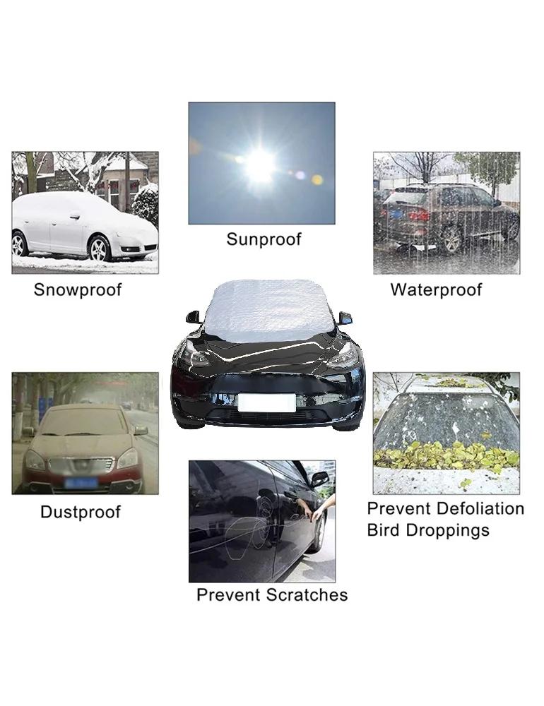Car Snow Cover Windshield Sunshade Outdoor Waterproof Car Cover Anti Ice Frost Auto Protector Winter Exterior Tools Accessories