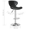 Black Faux Leather Bar Stool