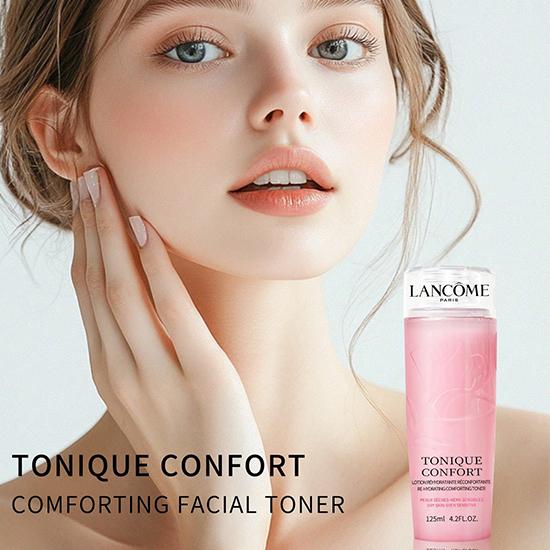 Lancôme Tonique Confort Re-Hydrating Comforting Toner, Dry Skin-Even Sensitive For Improved Skin Hydration  4.2 FL.OZ./125ML