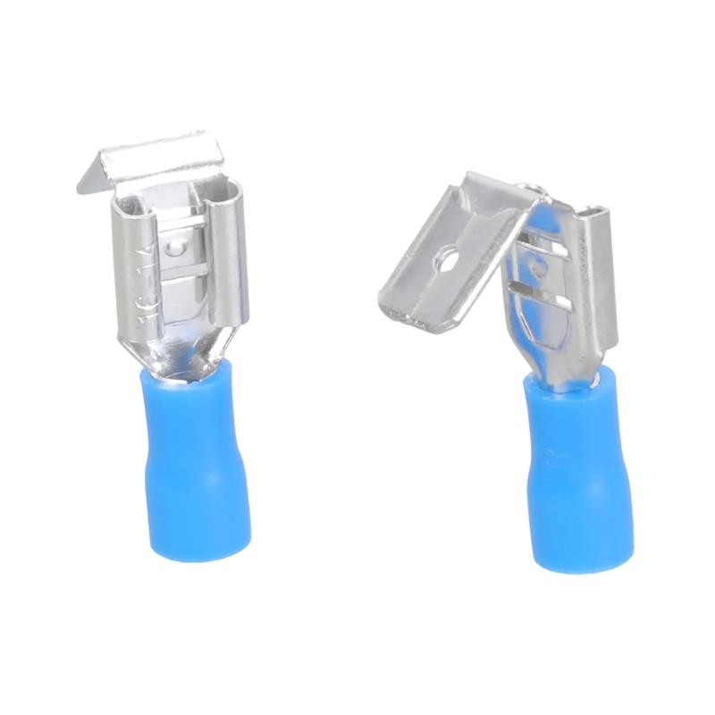 Pack Of 30/40 Quick Disconnect Piggybacks Spades Connectors Half Insulated Crimps Terminals Crimps Terminals Assortment set
