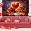 Balloon Valentine's Day Photography Backdrop Gift Happy Valentine's Day Banner  Photo Booth