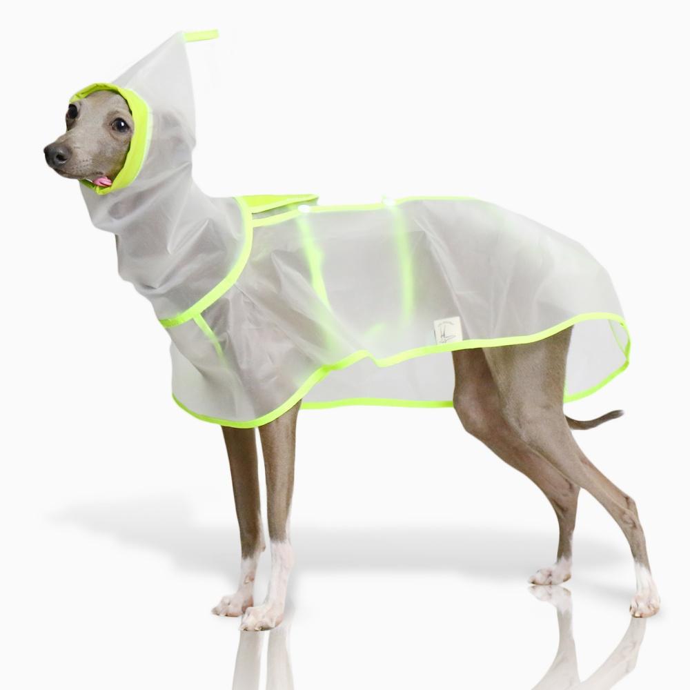 Waterproof Rainproof Windproof Abdomen Fixed Cape For Italian Greyhound Transparent Lightweight Hooded Raincoat In Summer Spring