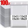 100/10Pc Plastic Bubble Envelopes Bag Waterproof Foam Adhesive Self Seal Packing Bag Mailers Shipping Envelope Storage Organizer