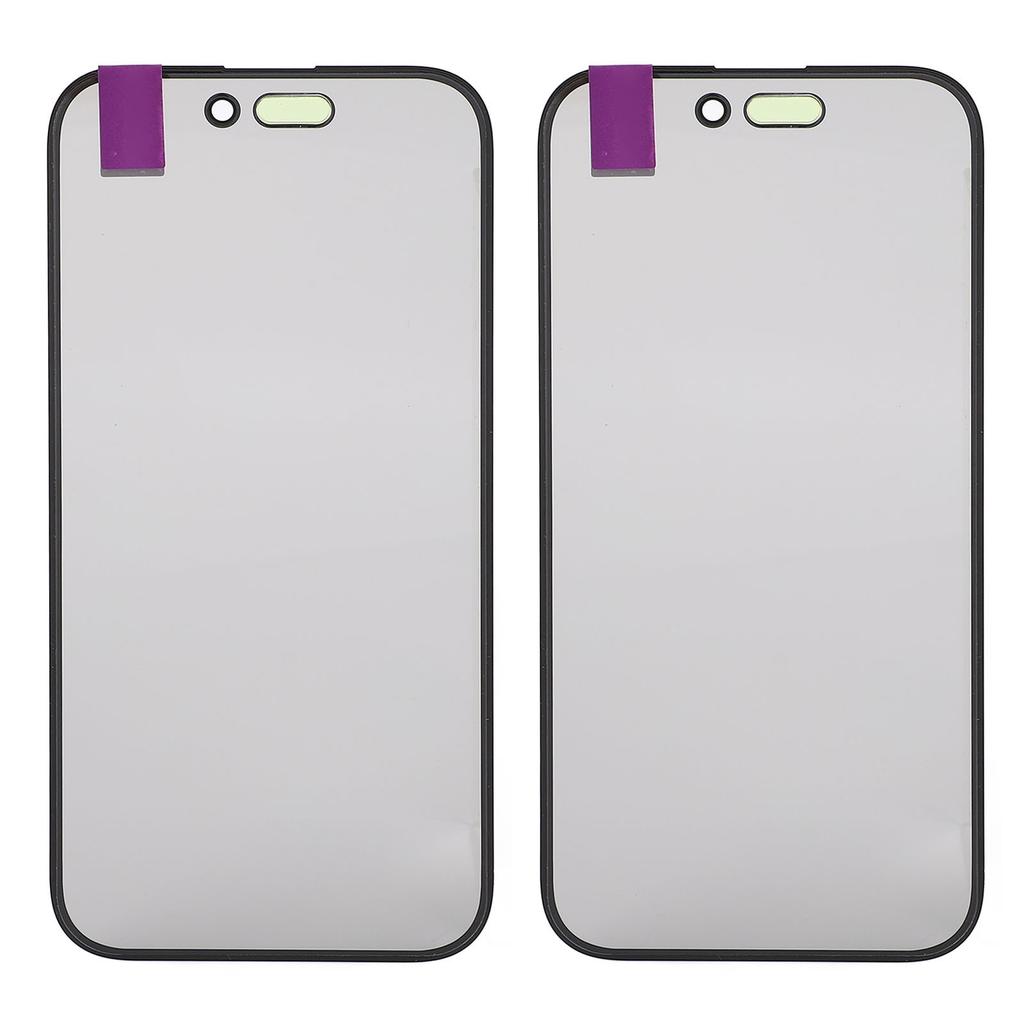 2 Stück Vorderes Äußeres Linsenglas Bildschirm Ersatzbaugruppe mit Reparaturwerkzeugsatz für IOS Telefon 15