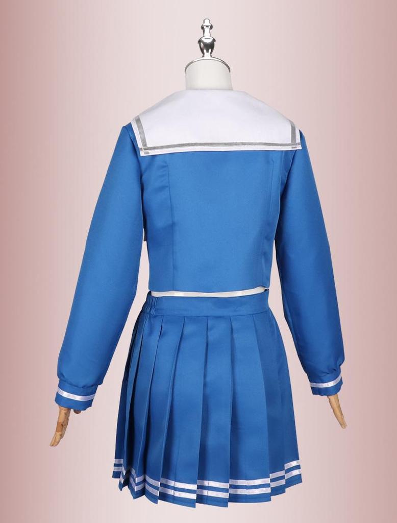Wakaba Mutsumi Cosplay Stage Costume - Plaid Skirt JK Uniform Dress