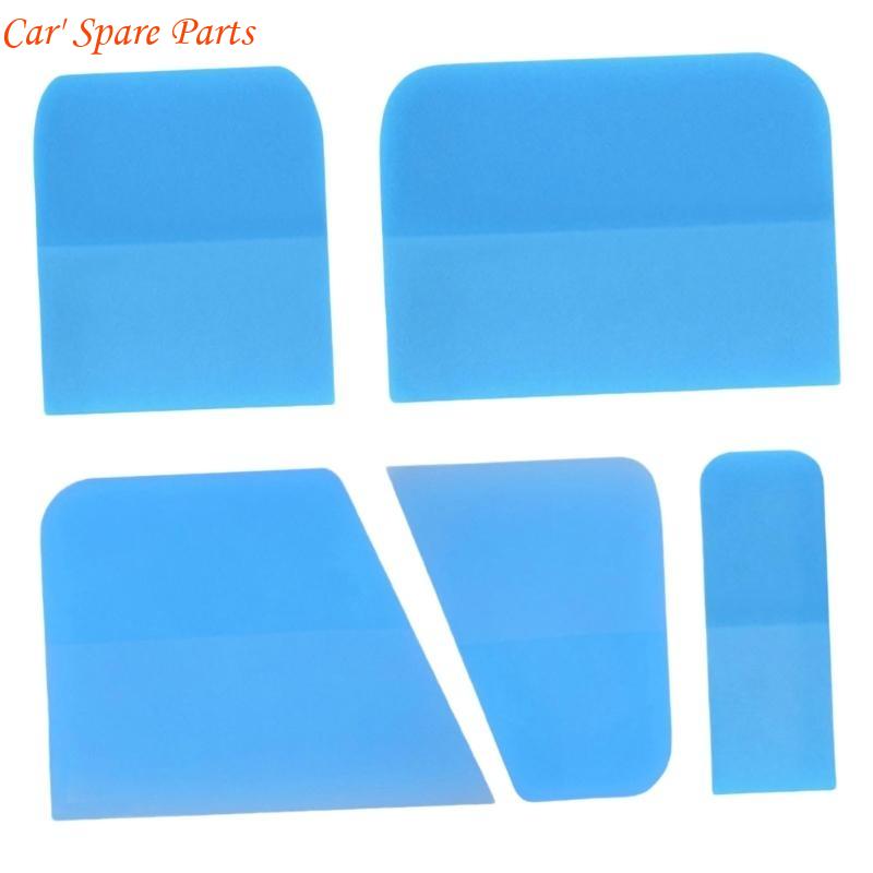 

Y4UA 5pcs TPU Squeegees Set Flexible Squeegee Tool Vehicle Maintenance Tool set for Car Paint & Household Cleaning синий