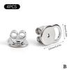 2Pcs Plum Blossom Earring Lifters Heavy Studs Secure Ear Back Stoppers Anti-Tilt Ear Plug Caps Accessory for Earrings