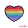 Rainbow Series Patch Iron On Patches For Clothing Stickers Cartoon Animal Embroidery Patch On Clothes Fusible Decorate Badges