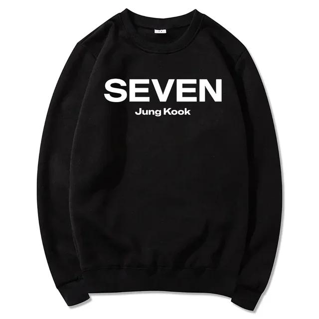 Letter Print JungKook Seven Hoodie Unisex/Unisex Harajuku Aesthetic Hoodies Unisex Autumn Winter Pullovers Sweatshirts Dropshipping