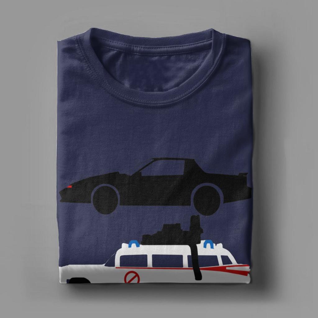 Knight Rider Kitt Outatime The A-Team T Shirt for Men Cotton T-Shirt The Car's The Star Tee Shirt Clothes