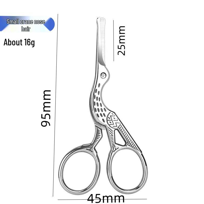 Creative Gold Crane Retro Titanium Thread Scissors for Cross Stitch and Tea Art