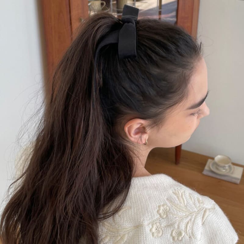 FANTASTIC PLANET classic velvet ribbon hair pin (2colors)