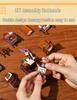 Addams Family DIY Cabin Building Blocks: Handmade Assembly Bookend Model for Halloween