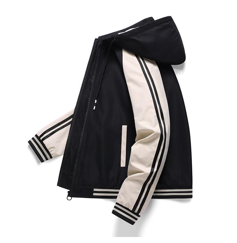 2024 Autumn Trendy Men's Hooded Jacket - Fashionable, Versatile, Youth Style