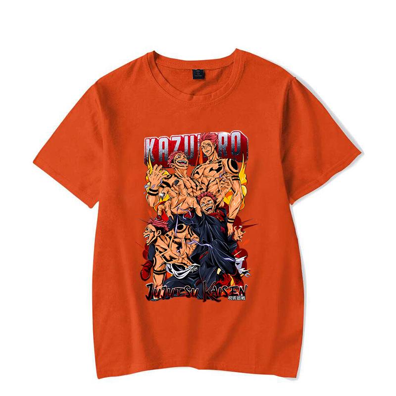 

Новые аниме Ryomen Sukuna футболки с принтом модные женские туфли с коротким рукавом крутые летние повседневные топы унисекс рубашка футболки 4XL