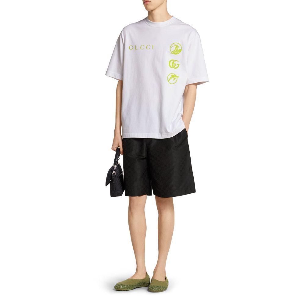 Gucci Printed Jersey T Shirt 798115-XJG76-9074