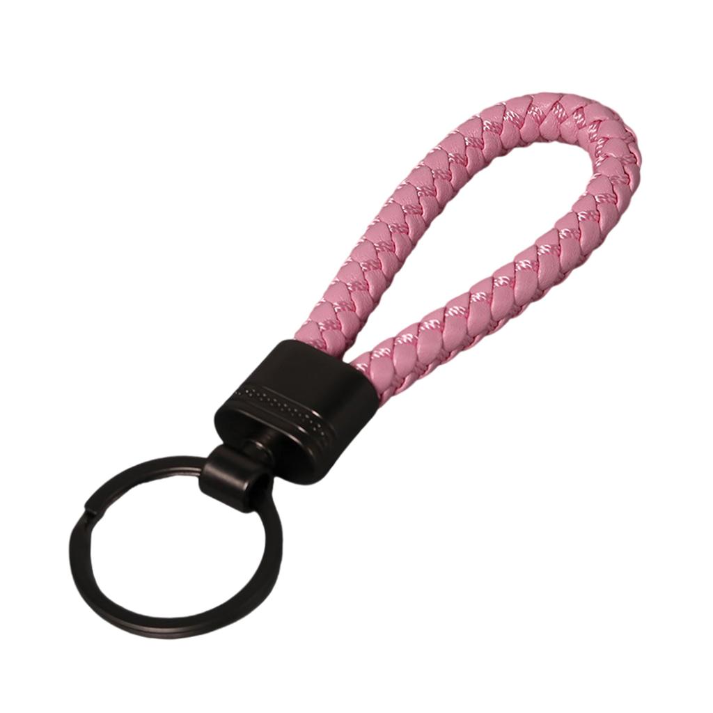 Handcraft Braided Sturdy Leather Keychain With Zinc Alloy Materials Clasp Accessory for Everyday Use and Gifts Giving