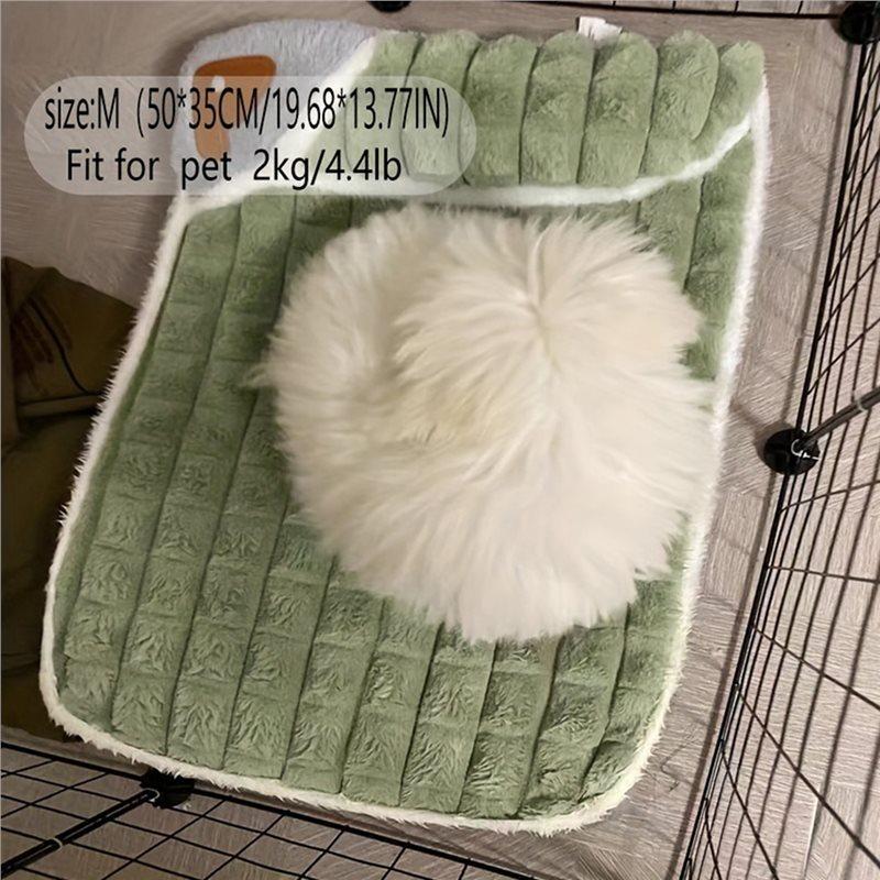 Fleece Pet Blanket Detachable Mat Washable Kennel Mattress Winter Dogs Sleeping Bed For Cats Puppies Large Dog Supplies