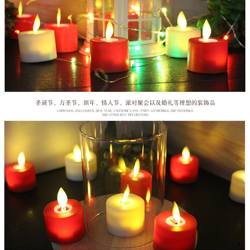 24-Pack ABS Rocking Tea Wax LED Candle Festive decoration Christmas proposal confesses birthday candle romance LED Candles