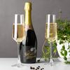 Champagne Flutes Set of 2, 8.5oz Clear Elegant Glasses for Wedding, Birthday, Christmas Gift