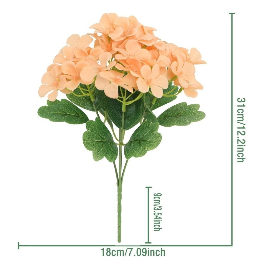 Silk Cloth Foam Flower Bouquet Dyed Edged Simulation Flowers Home Decoration  Photography Props