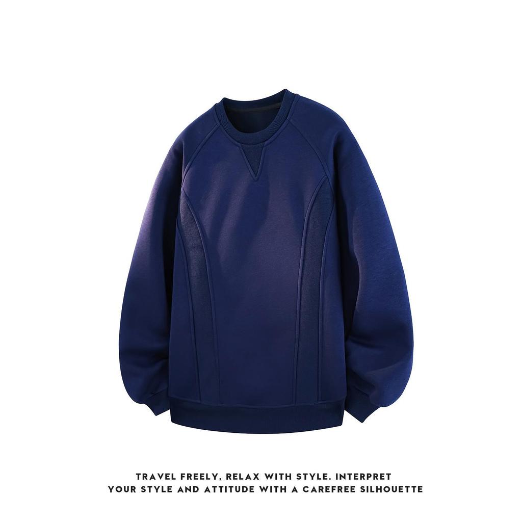 ACU Menswear | American Boxy Patchwork Hoodie 2026 - Trendy Loose Fit Pullover for Men