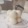 White Scented Candle Small Handmade Multiple