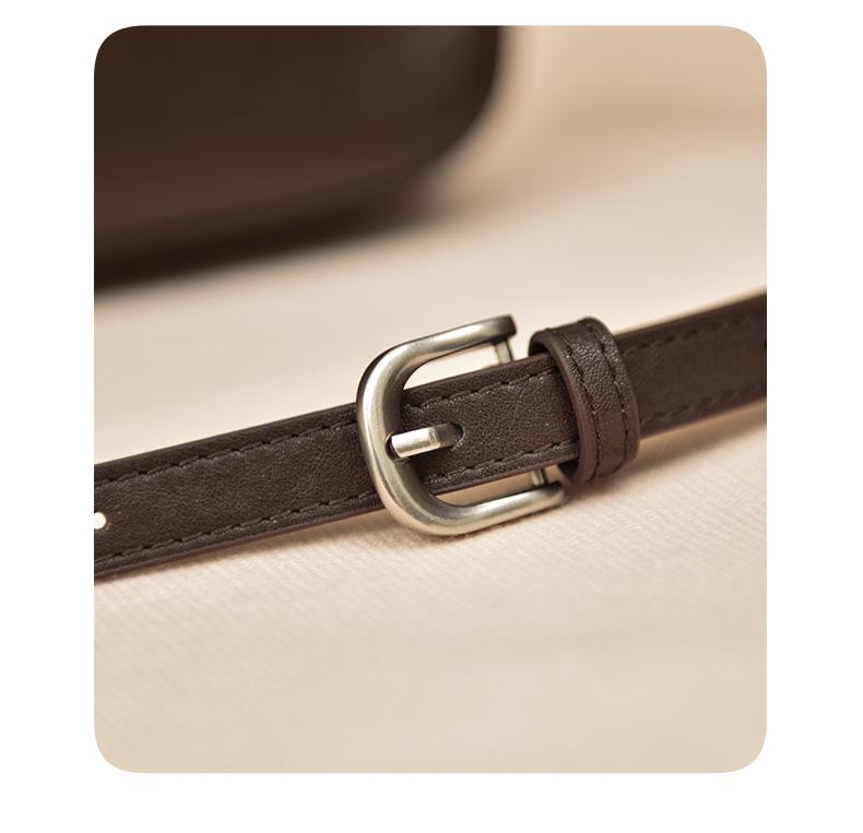 2025 Kadın Retro Bitkisel Tabaklanmış Deri El Çantası - Küçük Kare Günlük Omuz Çantası