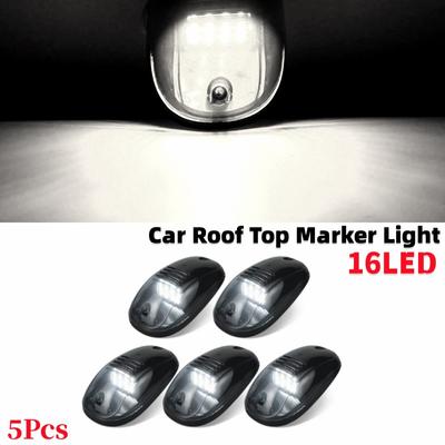 5Pcs/set 16LED Car Roof Top Marker Light Cab Roof Top Running Signal Light For Truck SUV