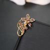 Elegant Rhinestone Crystal Wreath Brooch – Colorful Luxury Corsage Pin