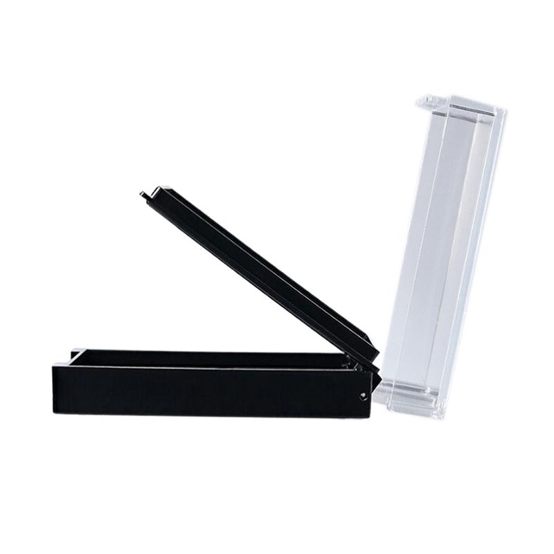 Negleutstillingskoffert med dobbelt lag Gjennomsiktig akryl Utstillingsoppbevaring for påpressbare negler Multifunksjonell beholderboks for falske negler