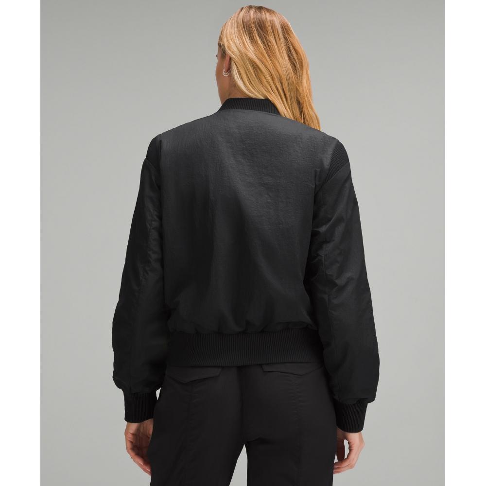 Lululemon Women S reverSible inSulated Bomber Jacket Black