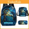 Mochila Infantil Godzilla com Alças Acolchoadas a Ar para Alunos do Ensino Fundamental