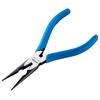HOZAN Long Nose Pliers with Coil Spring, Ideal for Continuous Work, and Knurled and Serrated Grip Blades, P-14-150