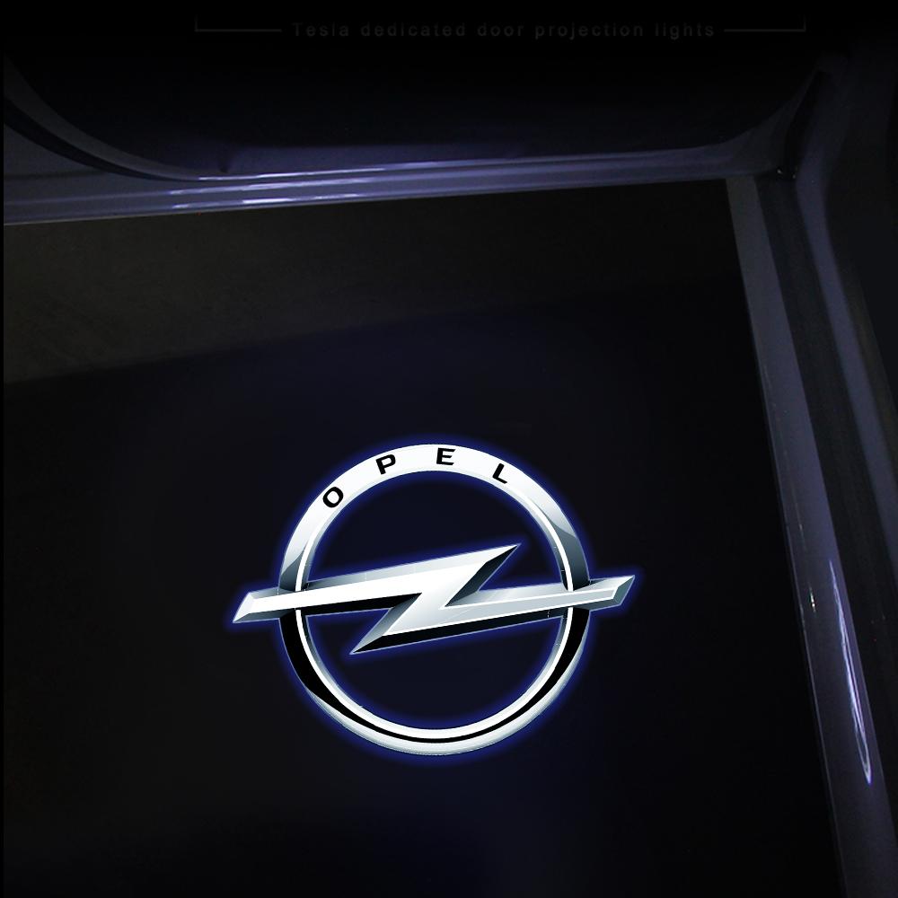 2/4Pcs LED Car Door Welcome Lights Ghost Projector Lamps Decoration Auto Exterior Accessories Only Suit For Opel Insignia 2009