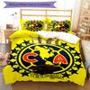 Club América 3pcs Bedding Set Duvet Cover Closure Includes 1 Duvet Cover & 2 Pillowcases for All Seasons Bedroom Home Dorm Decor