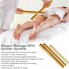 Bambus Guasha Massagestab Natürlicher Bambus Massagestab Set Holztherapie Anti-Cellulite Schmerzlinderung Schabemassagegerät Entspannung