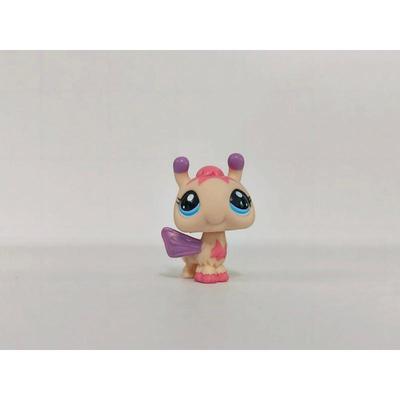 LPS Figure Yellow Purple Bee Blue Eyes #2089 Small Pet Shop Kid Toy