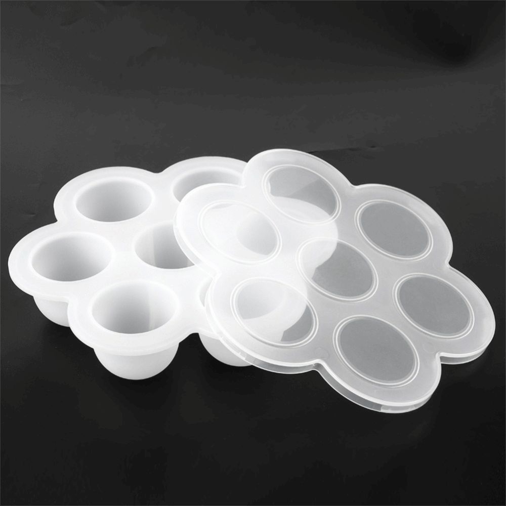 7 Hole Baking Utensil Flower Shape Food Storage Container Durable Ice Mold Tray Refrigerator