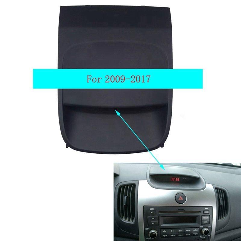 OB-For Kia Forte Cerato 2009-2017 Electronic Clock Trim Panel CD Frame Upper Trim Panel Center Cover