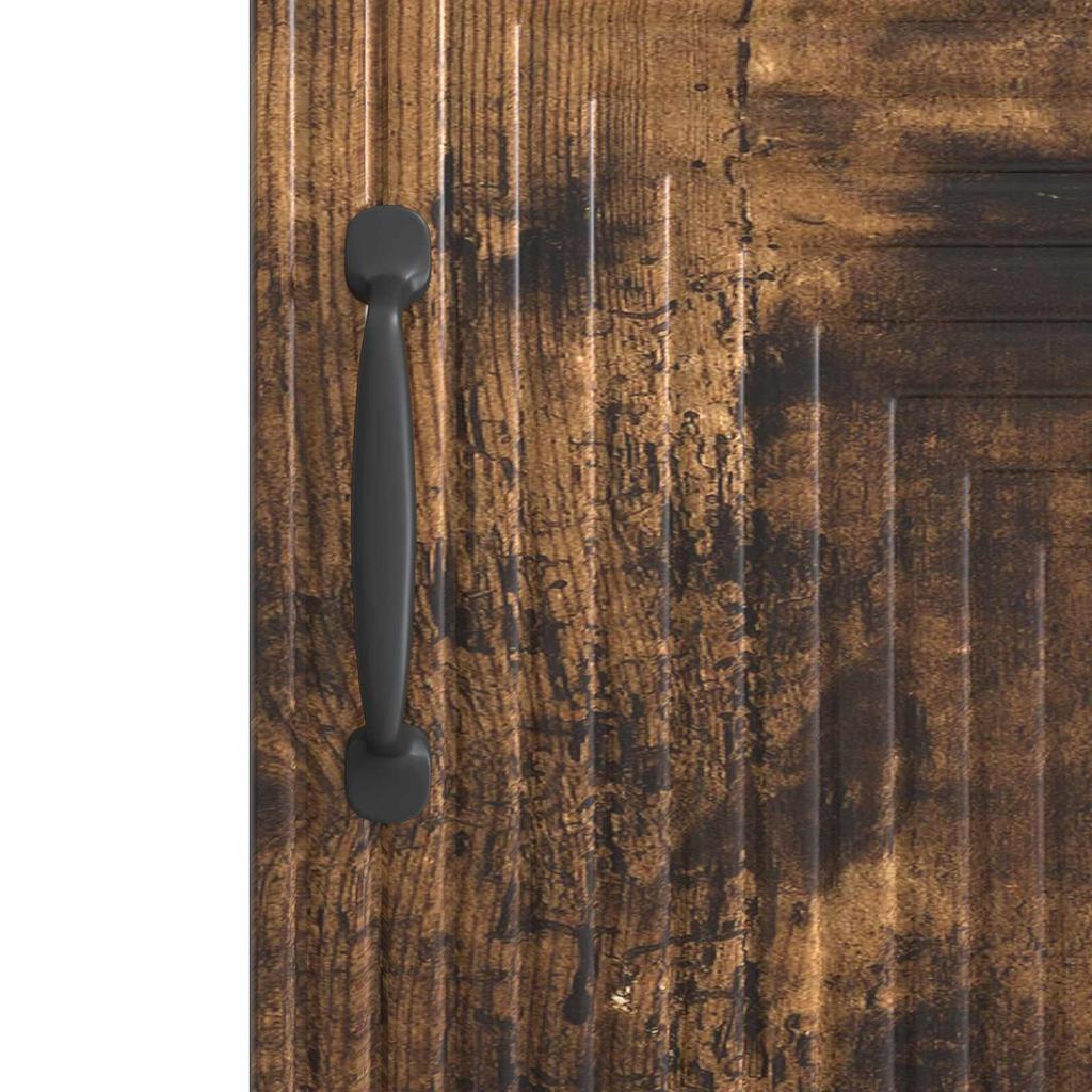 Sideboard Smoked Oak 33 x 34.5 x 89.5 cm Particleboard