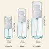 2pcs Portable Clear Spray Bottle, Travel Size 1.01/2.03 Oz, Suitable for Water Replenishing Spray and Alcohol Sub Bottling