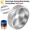 Woodworking Angle Grinder Sanding and Polishing Disc - Flat Shaping Wheel for Tea Tray and Root Carving.