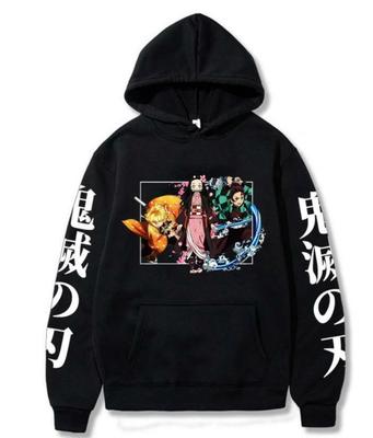 Demon Slayer  Cosplay Anime Theme Print Pattern Men Hoodies Comfortable Unisex Oversized Sweatshirt Harajuku Streetwear