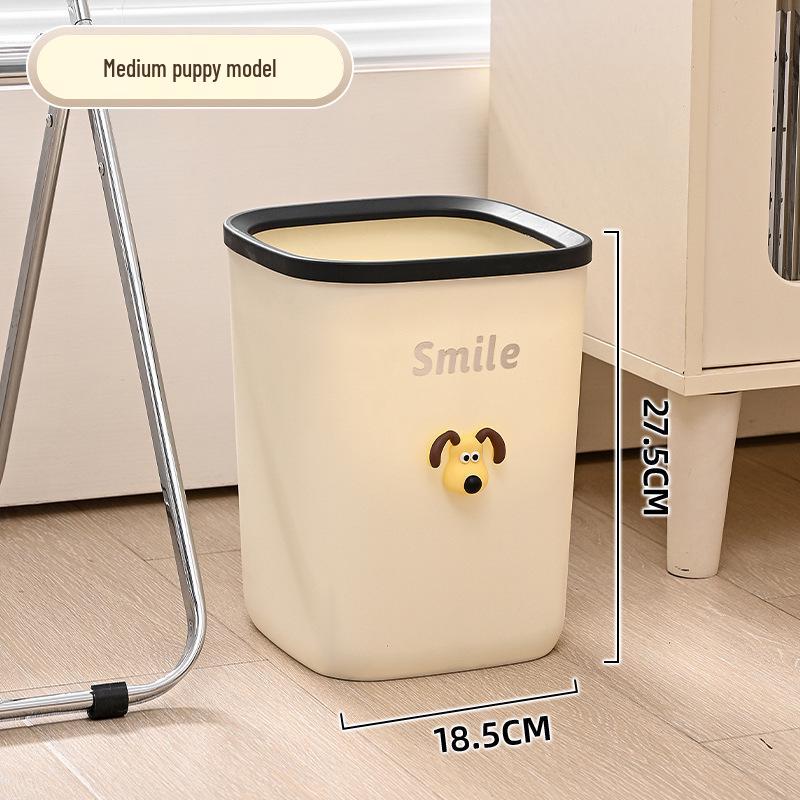 Large Capacity Thickened Trash Can with Pressure Ring for Bathroom, Toilet, Living Room, and Kitchen