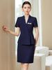 Women's Summer Elegant Suit Set - Stylish Co-ord Skirt for Beauty Salon & Jewelry Store Staff