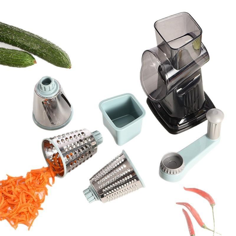 2026 Nuova Grattugia Rotante 3 in 1 Multifunzione Manuale per Verdure e Frutta Secca Strumento Essenziale per la Cucina