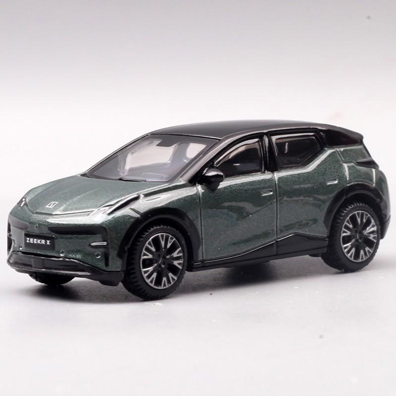 1:64 ZEEKR 001 ZEEKR 009 ZEEKR X Car Model ZEEKER 001 Car Metal Alloy Model Toy Car For Kid Gifts Collection Display box