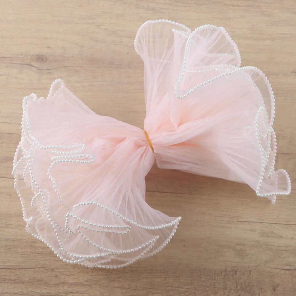 Pearl Lace Net Flower Wrap Paper Lace Mesh Bouquet Packaging Holiday Party Decoration
